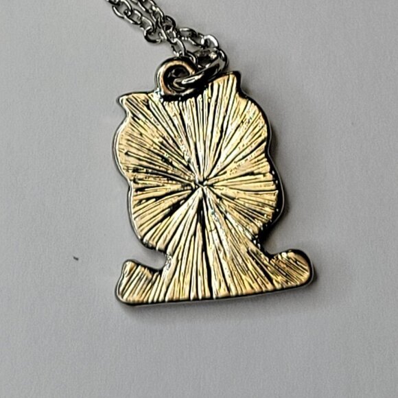 OWL Pendant Necklace in Matching Own Velvet Gift Keepsake Owl Shaped Box - Picture 8 of 10